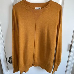 Gorgeous Universal Thread Sweater in Pretty Golden Mustard Color, Size Medium